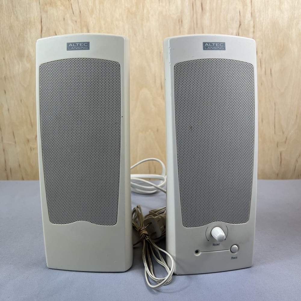 Altec Lansing ACS21W Desktop PC Multimedia Speaker Set Vintage Audio